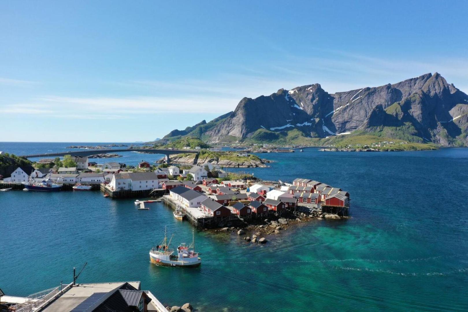 Lofoten Panoramic Luxury Home With Sauna 莫斯克内斯 外观 照片