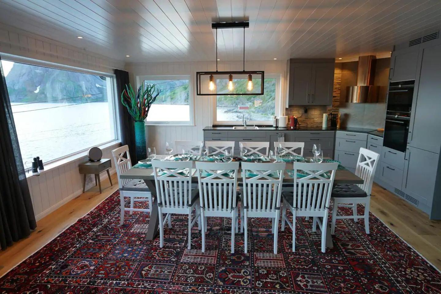 Lofoten Panoramic Luxury Home With Sauna 莫斯克内斯 外观 照片