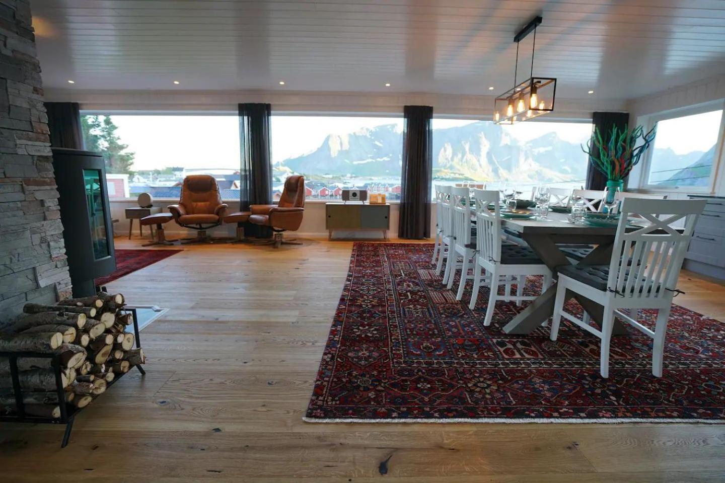 Lofoten Panoramic Luxury Home With Sauna 莫斯克内斯 外观 照片
