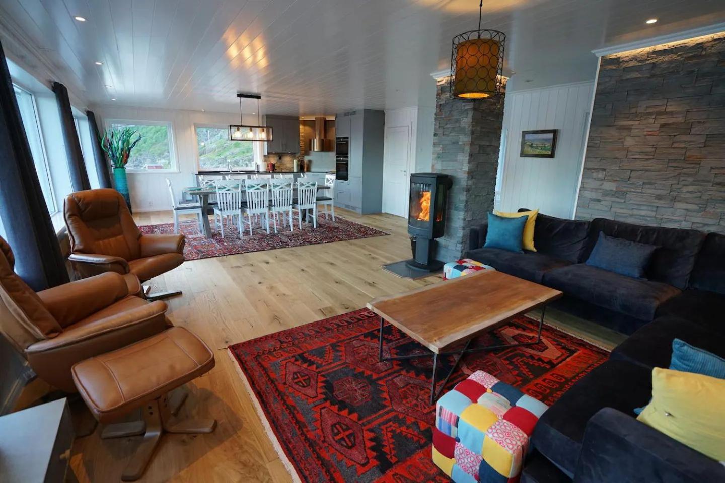Lofoten Panoramic Luxury Home With Sauna 莫斯克内斯 外观 照片